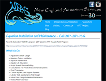 Tablet Screenshot of maineaquariumservices.com